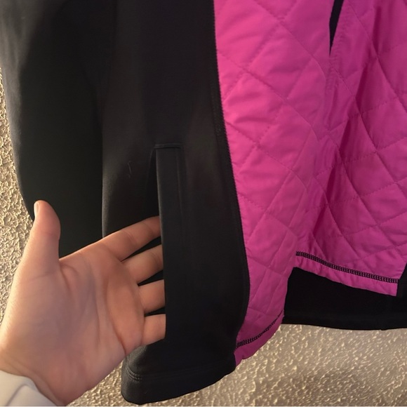 Fila Sport Girl's Full Zip Hooded Jacket Pink/Black Athletic Sports Workout - Picture 4 of 10